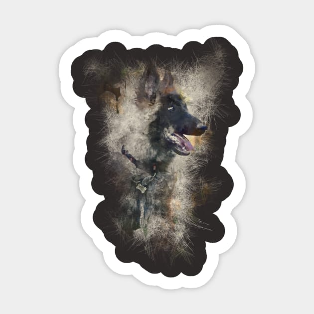 distorted puppy design Sticker by destination_design